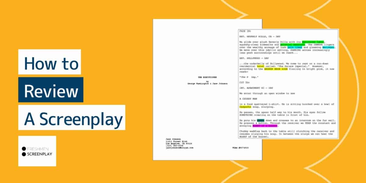 How to review a screenplay